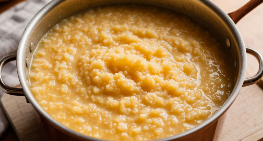 Для такой каши и крупы никакой не надо: варится всего 3 минуты - даже дети просят добавки