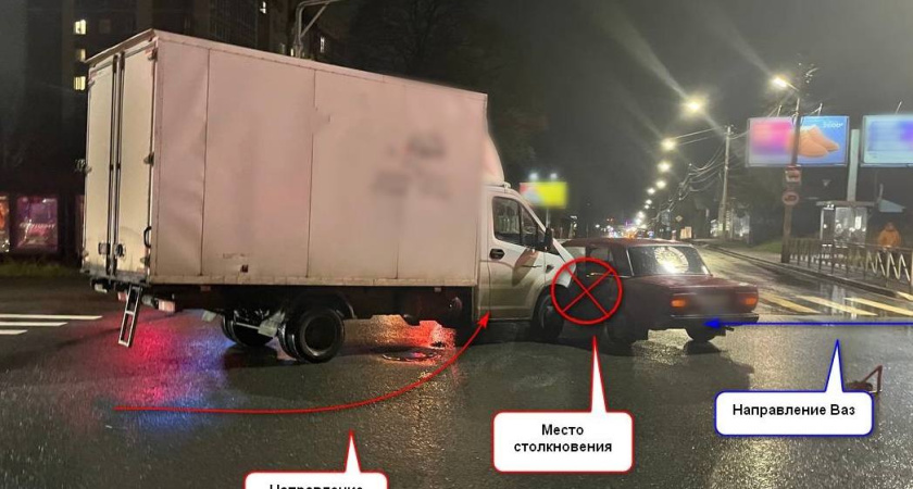 В Костроме "Лада" столкнулась с грузовиком: есть пострадавшие