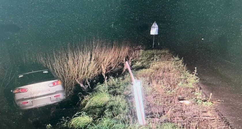 Вечер в баре закончился в кювете: пьяная костромичка без прав разбилась на трассе