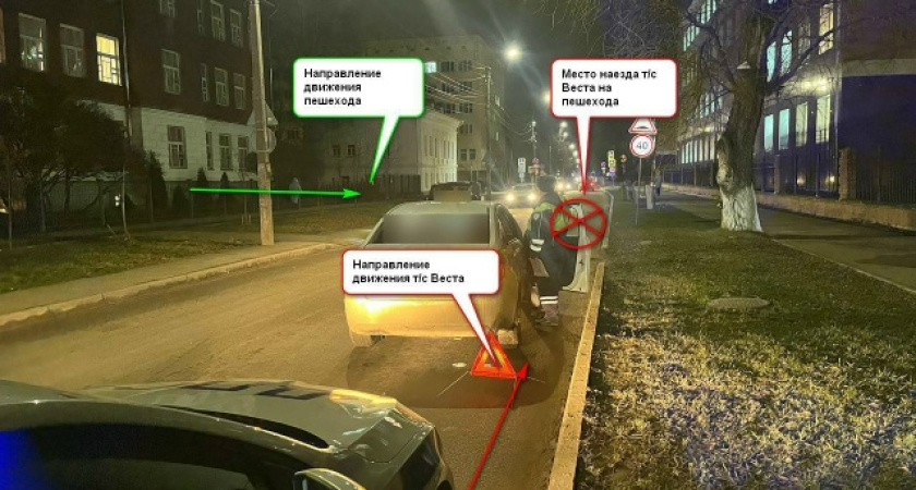 В Костроме 12-летний школьник оказался под колесами "Лады"