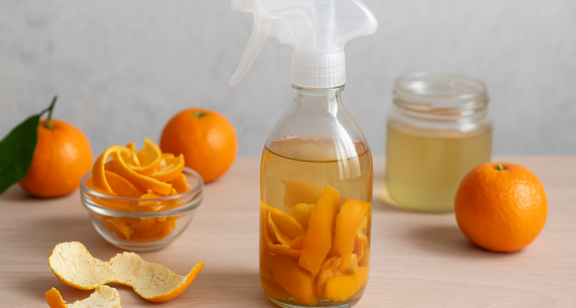 Мандариновые корки в декабре заливаю уксусом — и всю зиму не нарадуюсь своему хитрому трюку: рабочий лайфхак для хозяек