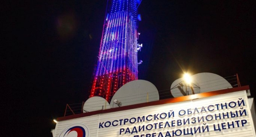 Костромская телебашня поздравит мам световым шоу с незабудкой