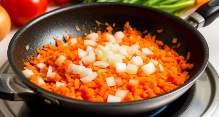 Что жарить первым — лук или морковь: одно золотое правило делает зажарку в 10 раз вкуснее