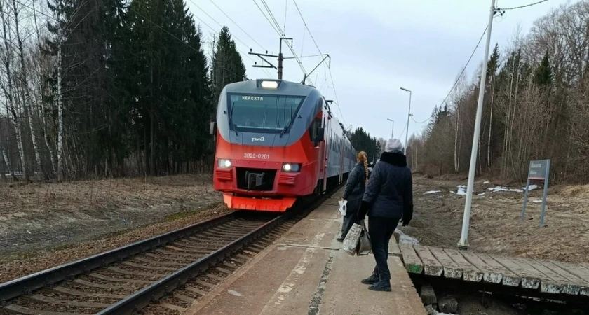 В Костромской области на время визита поезда Деда Мороза отменили электрички