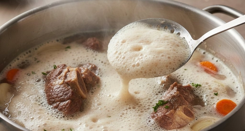 Надо ли снимать пенку с бульона при варке мяса - запомните раз и навсегда