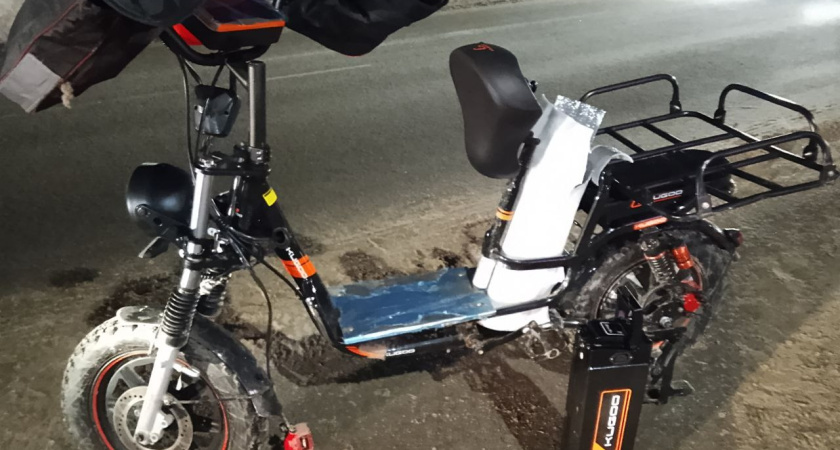 20-летний костромич на электровелосипеде протаранил Hyundai в вечерний час пик