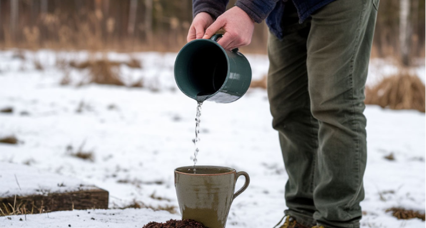 Рассыпаю удобрение по снегу - и получаю высокий урожай. Пока все спят, мой огород уже выигрывает