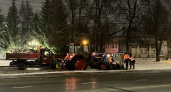 В Костроме ведут противогололедную обработку пешеходных зон