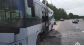 В Костроме на ходу загорелся рейсовый автобус 