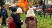 В Костроме на глазах у школьников сгорела машина