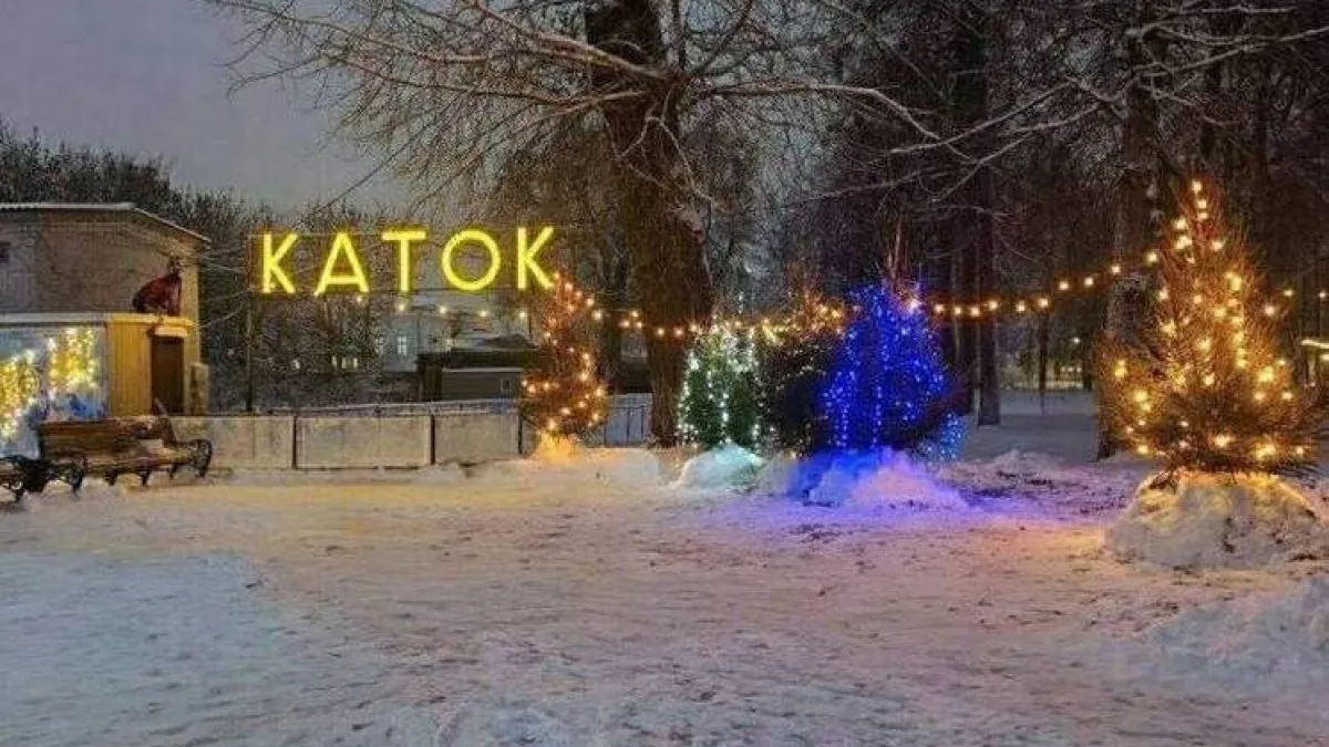 Главный каток в парке Костромы закрыли