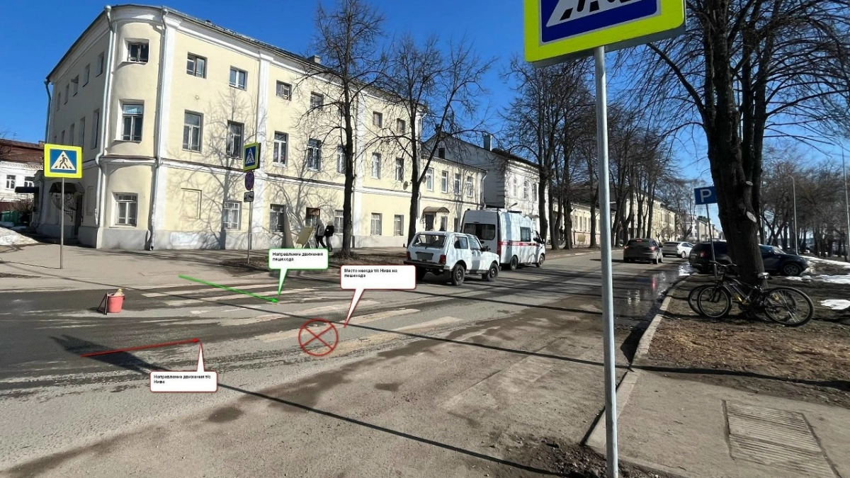 В Костроме прямо на пешеходном переходе сбили мужчину