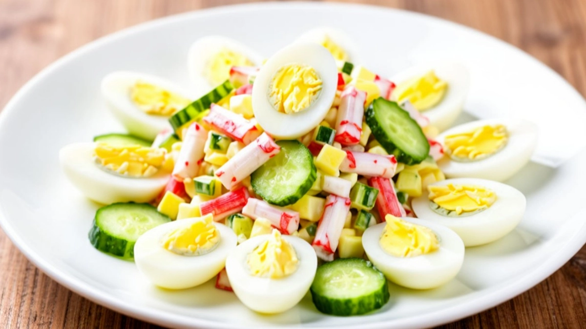 Сделала крабовый салат "по-новому": добавила один ингредиент - и съела до последней крошки 