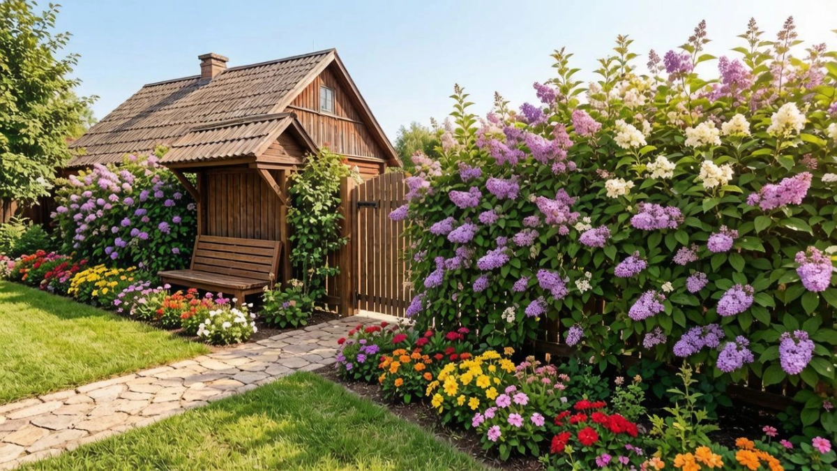 Соседи лопнут от любопытства: чем заменить убогий забор из профнастила - участок станет похож на курорт