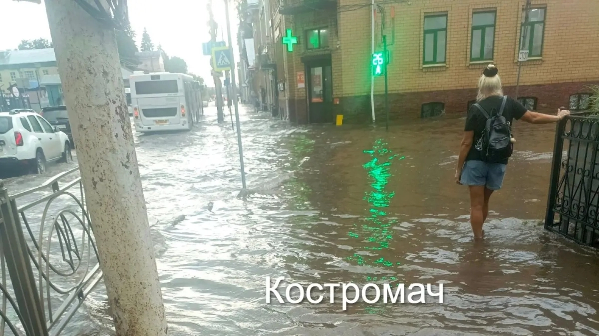 В Костроме попыли машины
