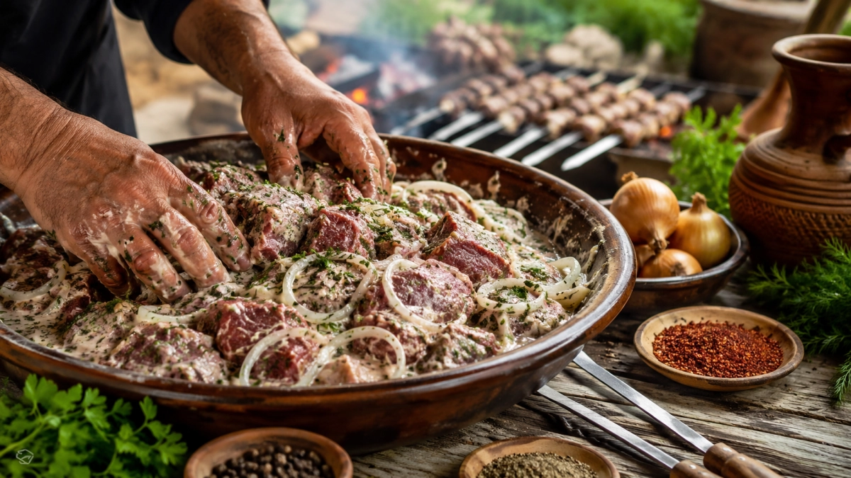 Вот как на Кавказе маринуют жесткое мясо — забудьте про киви, минералку и уксус. Будет мягче сливочного масла