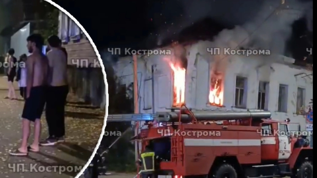 Полуголые жильцы спаслись из пожара на Симановского бегством