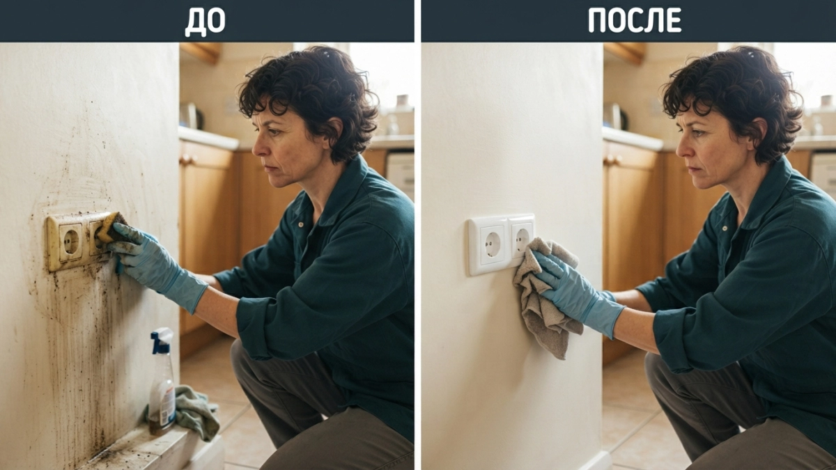 2 капли на ватный диск — и розетки чистые: простой лайфхак против пыли и желтизны