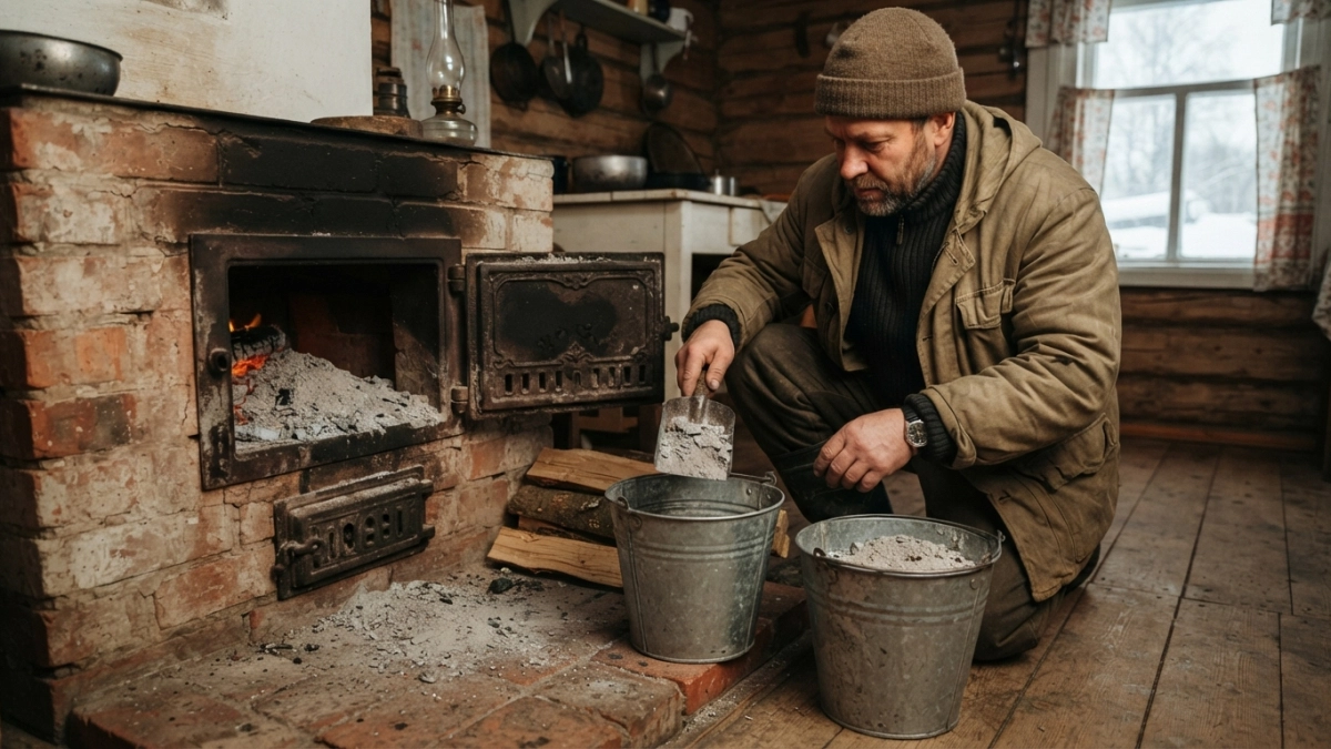 Не выбрасывайте золу после топки: куда ее складывать до весны и как использовать