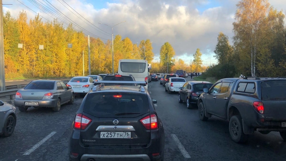 Сразу четыре ДТП вызвали огромную пробку в Костроме