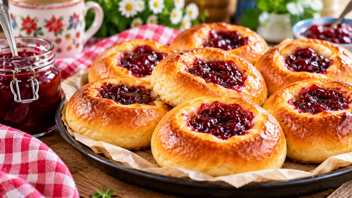 Не булочки и не пирожки: мягкие ватрушки с повидлом получаются румяными и пышными